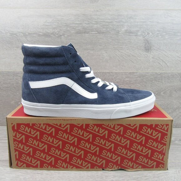 Vans Sk8-Hi Suede Sneakers Mens Size 11.5 Indigo Blue NEW - Picture 2 of 16